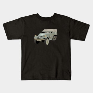 M3 American WW2 Half-track Kids T-Shirt